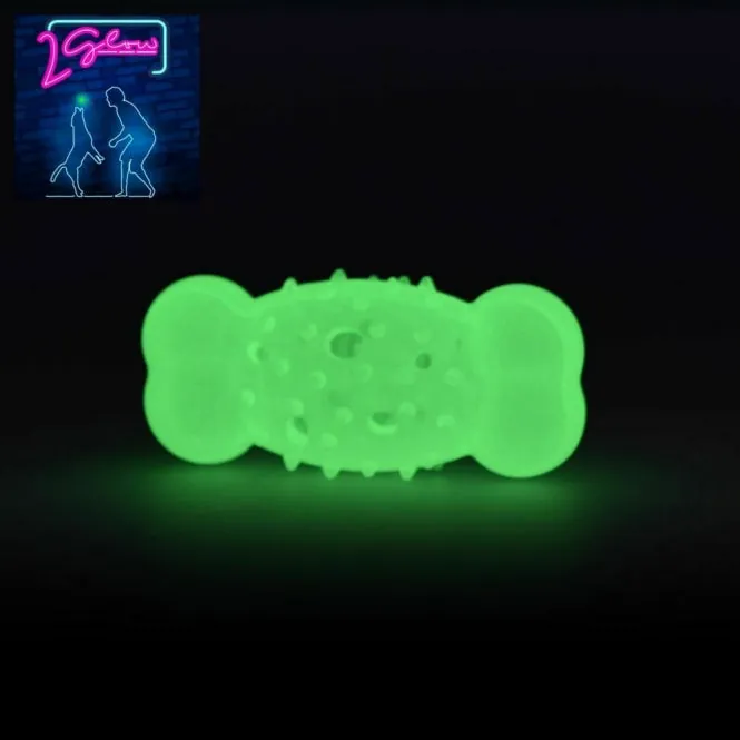2Glow Cracking & tracking bone - Hundespielzeug für nächtliches Spielen
