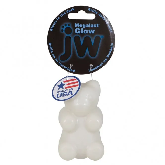 JW Megalast Glow Bear - leuchtendes Hundespielzeug mit Quietscher