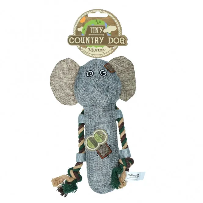 Country Dog Tiny Manny – robustes Spielzeug mit Quietscher