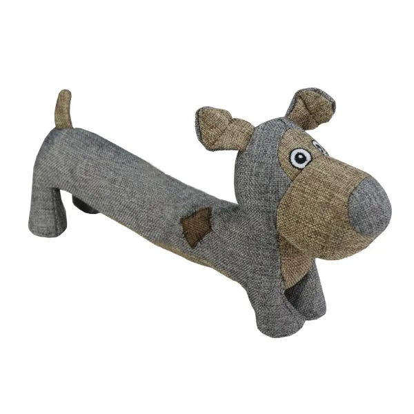 Country Dog Daisy – Leinenstoff Kuscheltier mit Quietscher