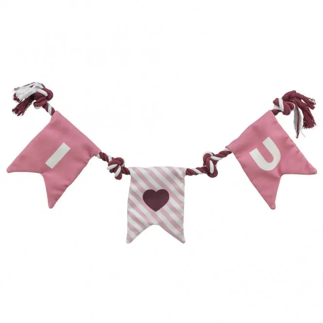 Trixie Hundespielzeug Valentines Tau – mit Knisterfolie