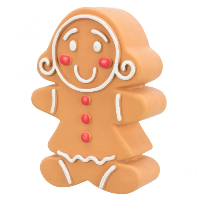 Trixie Xmas Lebkuchenfigur aus Latex – Spielzeug für Katzen