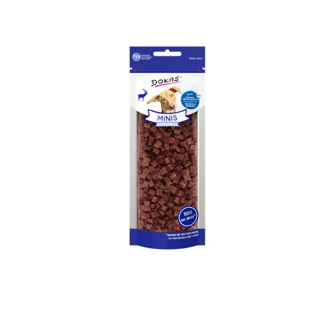 Dokas Dog Snack Minis Hirschfleisch 60g – Perfekt für Training