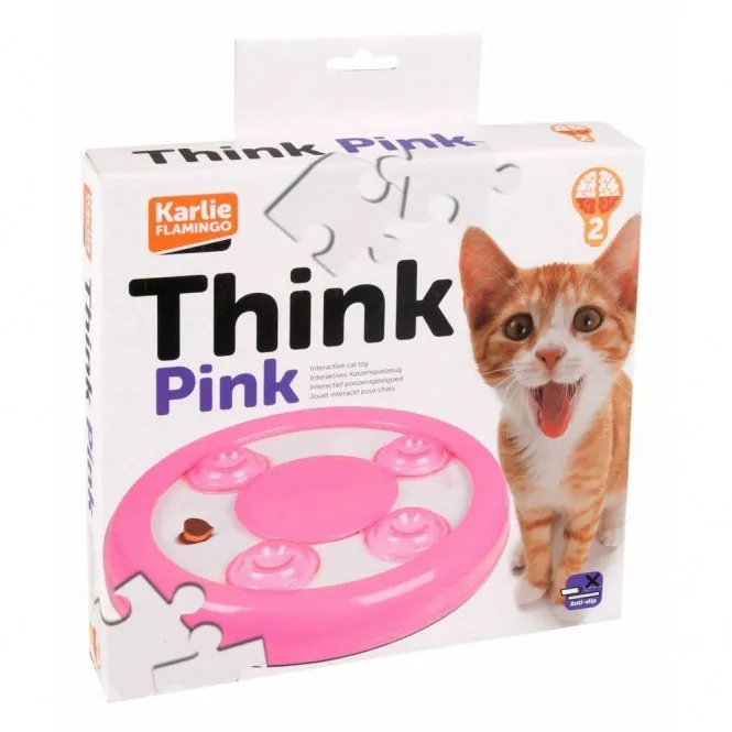 Karlie Flamingo Brain Train Disc – interaktives Spielzeug für Hunde und Katzen