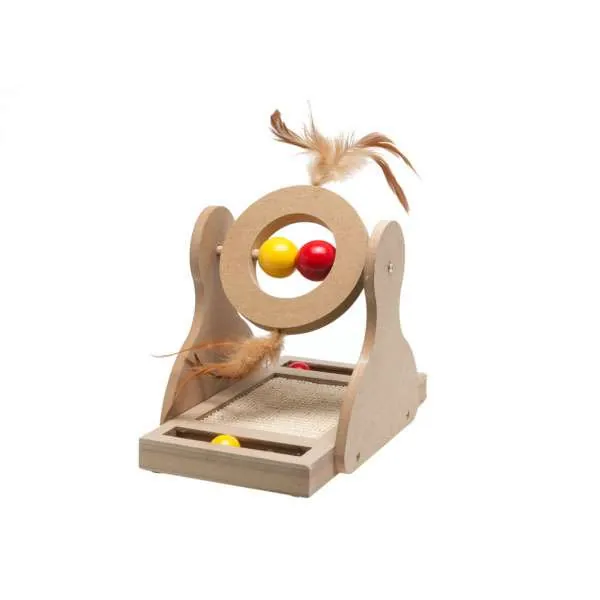 Karlie Flamingo Holz-Kratzspielzeug Tumbler – Spiel- und Kratzparadies