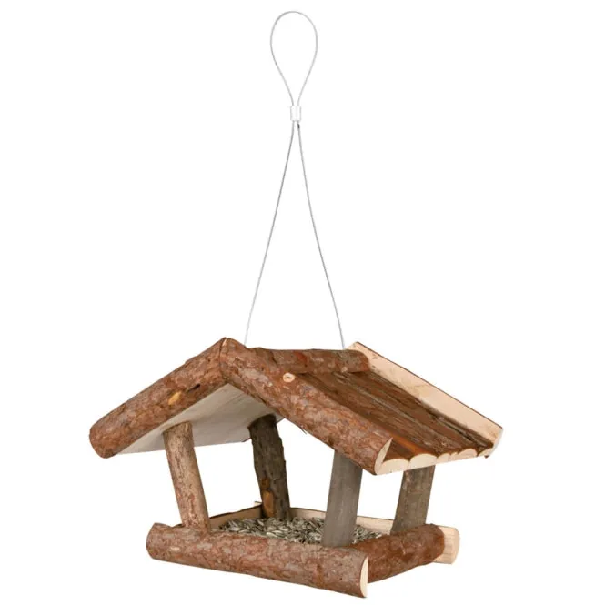 Trixie Vogelfutterhaus zum Aufhängen – aus Rindenholz