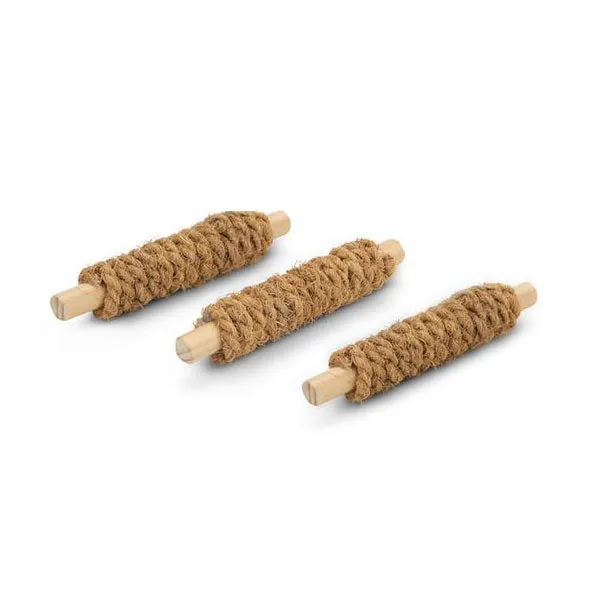 Karlie Flamingo 3 Spielsticks mit Kokosnussseil – für Nager