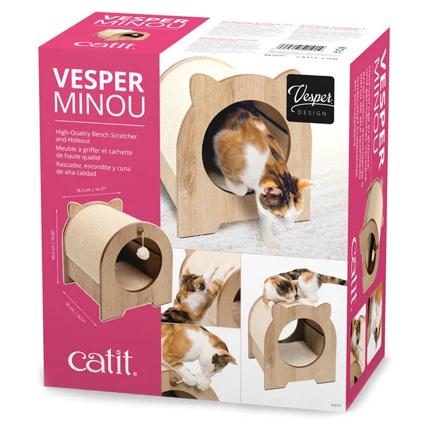 Vesper Katzenhaus Minou mit Kratzfläche – gemütlich und praktisch