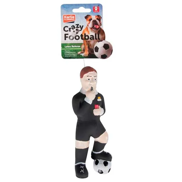 Karlie Flamingo Latexspielzeug Schiedsrichter – für Fußballfans