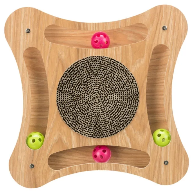 Trixie Kratzpappe mit Holzrahmen - 35 × 4 × 35 cm