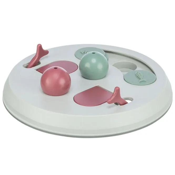 Trixie Cat Activity Flip Board – Brettspiel mit Kegeln