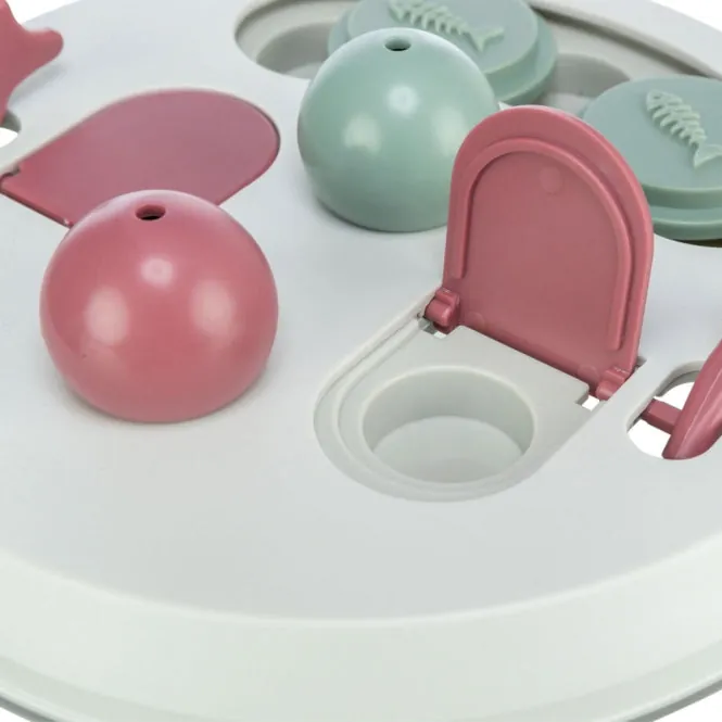 Trixie Cat Activity Flip Board – Brettspiel mit Kegeln