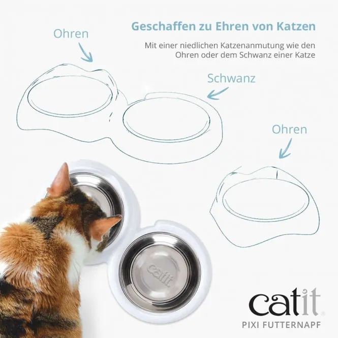 Catit PIXI Futternapf - schnurrhaarfreundlich