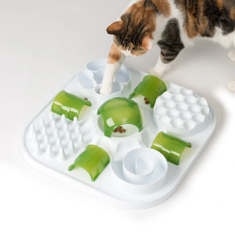 Catit Play Treat Puzzle Feeder 40 x 40 x 8 cm (WxDxH)