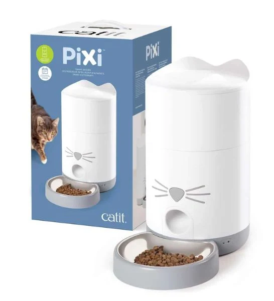 Catit Pixi Smart Dry Food Feeder 19.1 x 19.1 x 34.2 cm