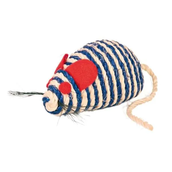 Trixie Sisal-Maus mit Catnip - 10 cm, ideal für Krallenpflege
