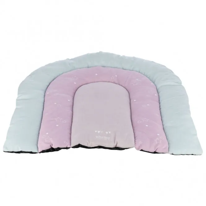 Trixie Junior Liegematte Patchwork - 68 x 62 cm – rutschfester Boden