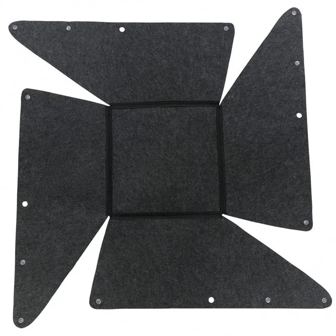Trixie Katzenbett Harvey aus Filz und Plüsch - ø 33 x 27 cm – herausnehmbarer Bezug