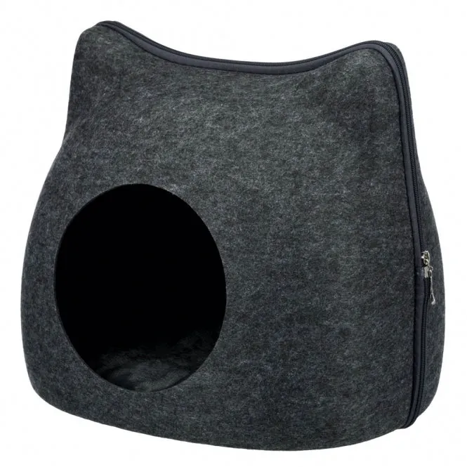 Trixie Kuschelhöhle Cat - 38 x 35 x 37 cm – isolierend und schmutzabweisend