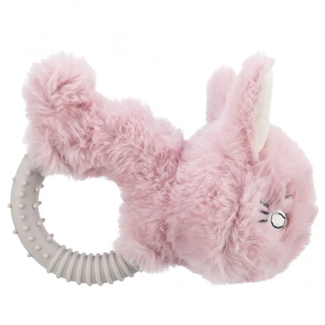 Trixie Junior Hase mit Beißring - 14 cm – geräuschlos