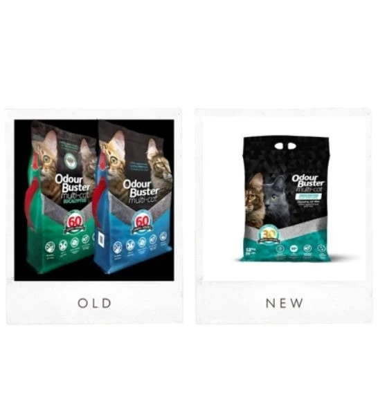 Odour Buster Multi-Cat Clumping Unscented Cat Litter 12kg