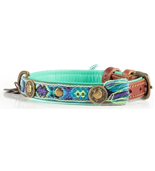 DWAM Boho Juan Leather Dog Collar