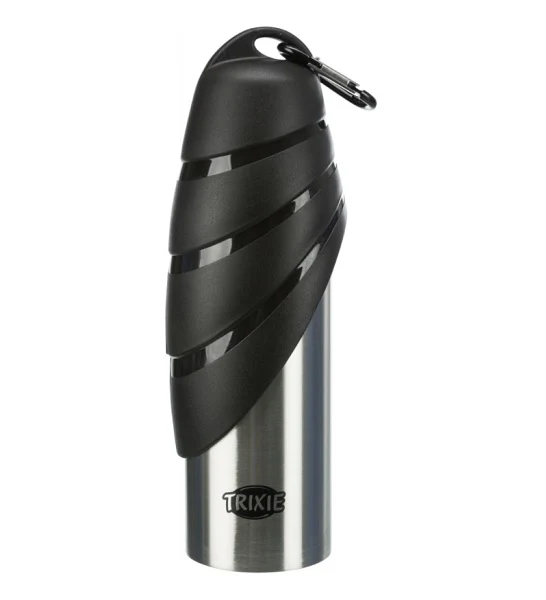 Trixie Stainless Steel Bottle with Bowl for Dogs