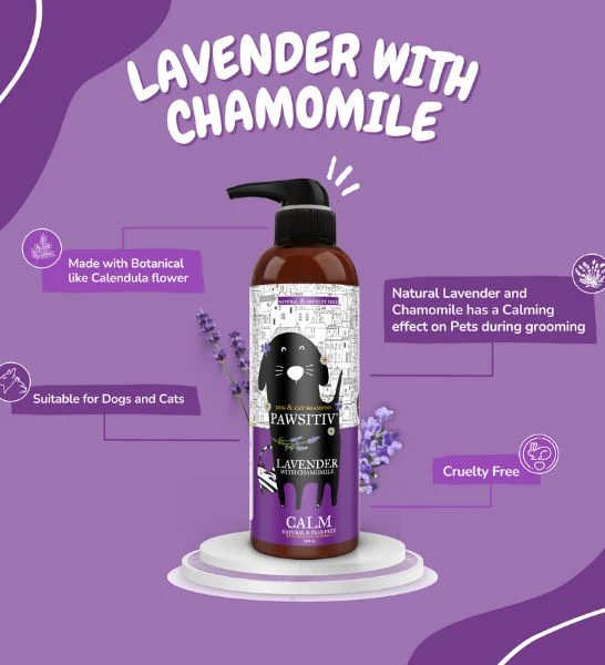 Pawsitiv Lavender with Chamomile Calm Shampoo 500ml