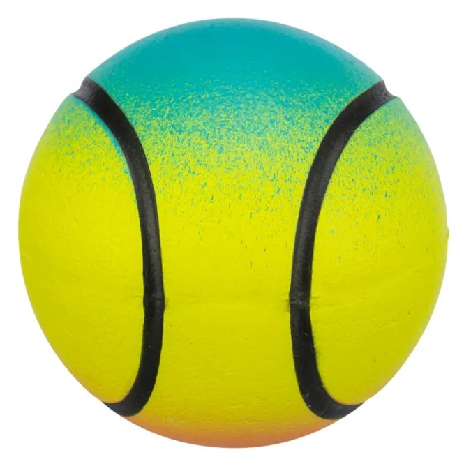 Trixie Neonball aus Moosgummi – geräuschlos und schwimmfähig