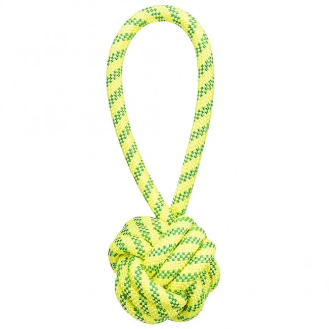 Trixie Aqua Toy Spieltau mit eingeflochtenem Ball – schwimmfähig und robust