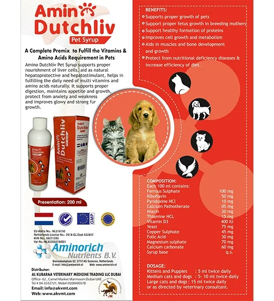 Dutchliv Amino Rich Nutrients Syrup 200ml