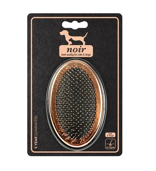 ebi Noir Ergonomic Slicker Brush for Dogs & Cats 11x7x9.5cm