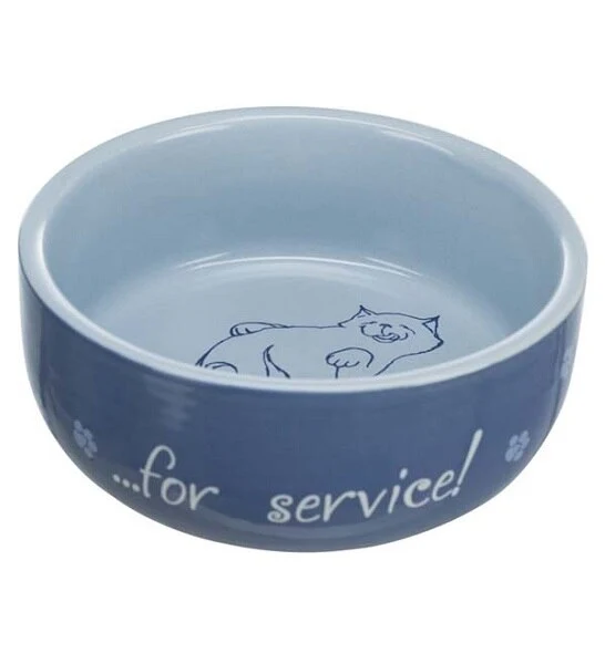 Trixie Thanks for Service Ceramic Bowl for Cats