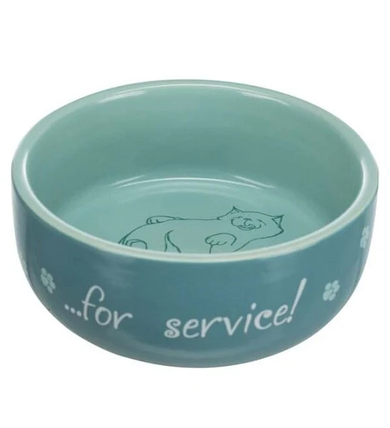 Trixie Thanks for Service Ceramic Bowl for Cats