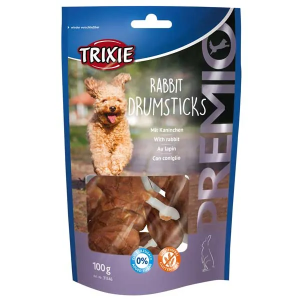 Trixie PREMIO Rabbit Drumsticks - 100 g – glutenfrei