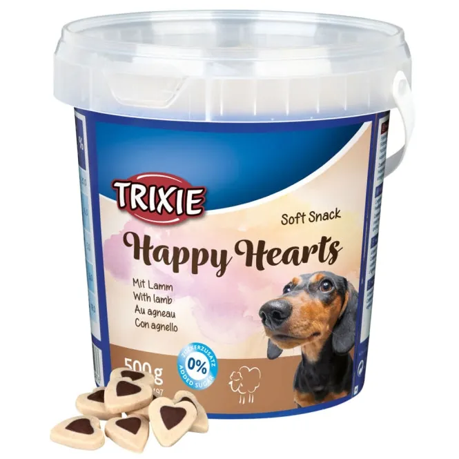 Trixie Soft Snack Happy Hearts 500g Eimer – ohne Zuckerzusatz