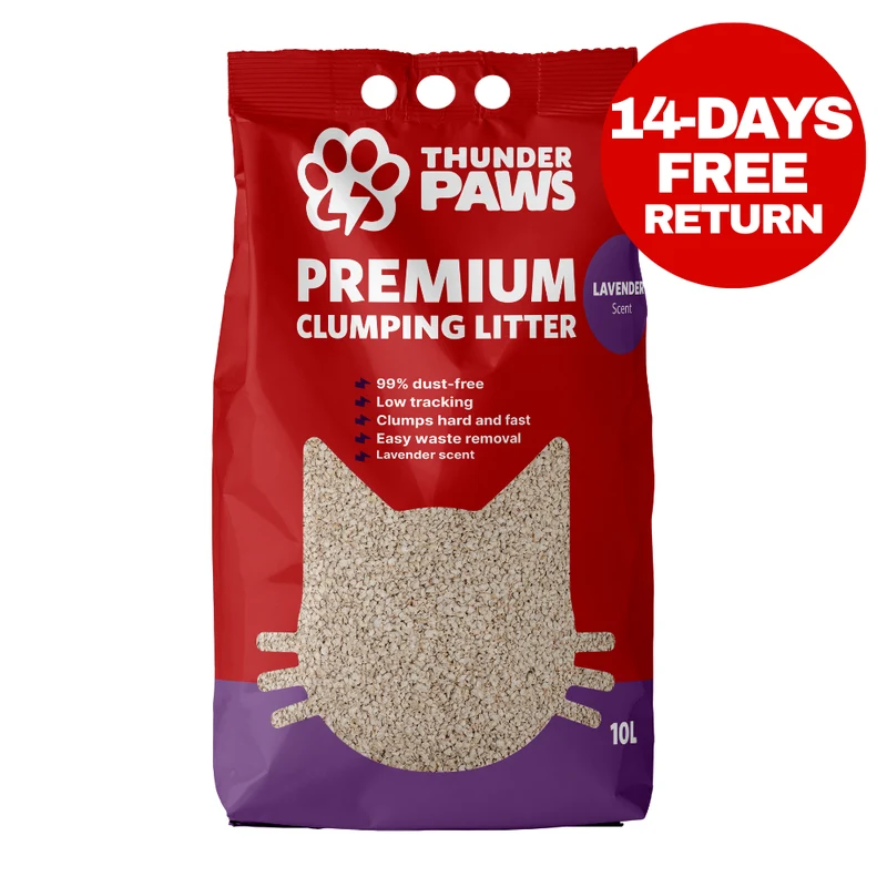 Thunder Paws Premium Hard Clumping Clay Cat Litter