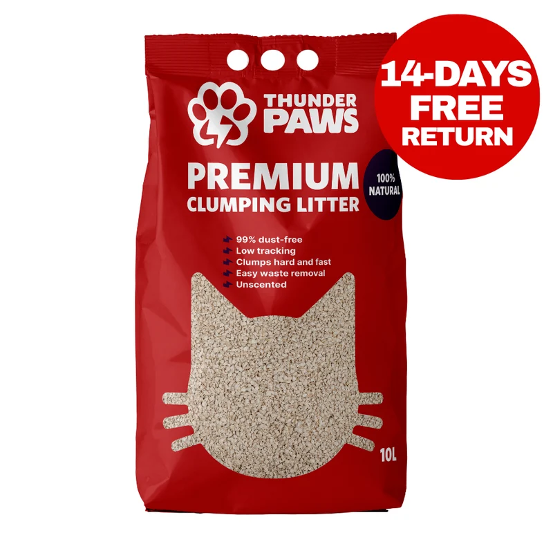 Thunder Paws Premium Hard Clumping Clay Cat Litter