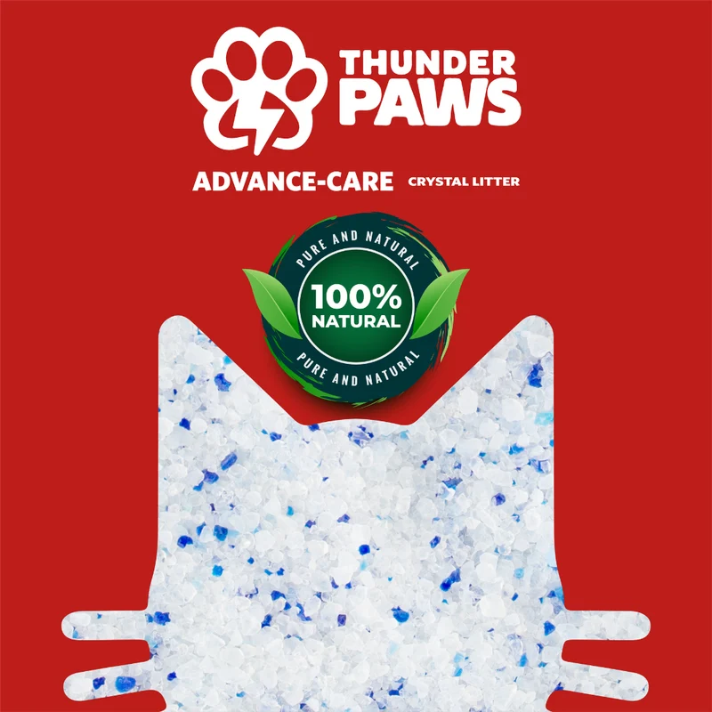 Thunder Paws Advance Care Non-Clumping Crystal Cat Litter