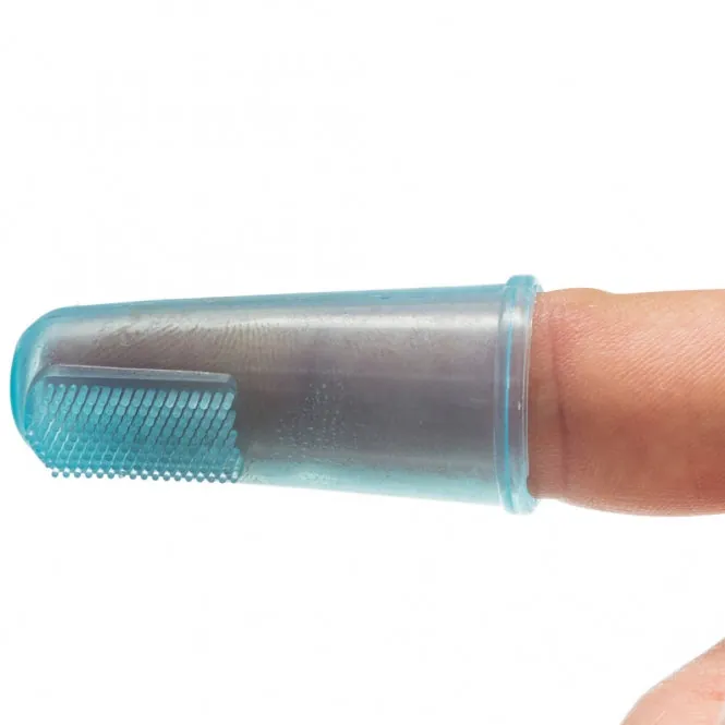 Trixie Silikon-Finger-Zahnbürsten-Set – 2 Stück für Hunde und Katzen