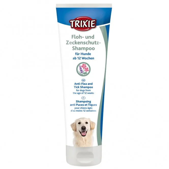 Trixie Floh- und Zeckenschutz-Shampoo – für Hunde ab 12 Wochen, 250 ml