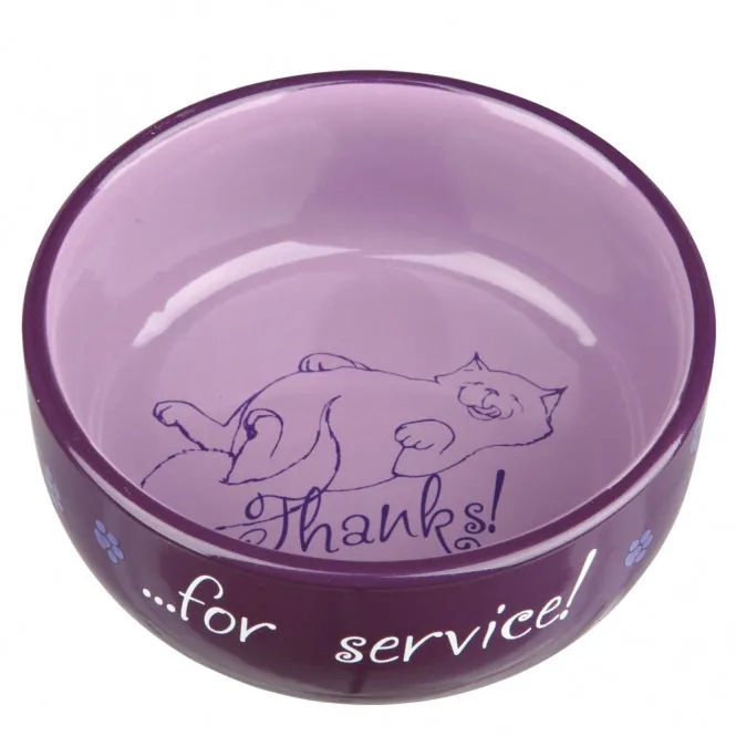 Trixie Keramiknapf Thanks for service! – 0,3 l