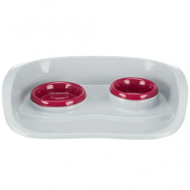 Trixie Dinner-Set – Napf-Set mit Spritzschutz, 1 x 0,25 L / 1 x 0,3 L