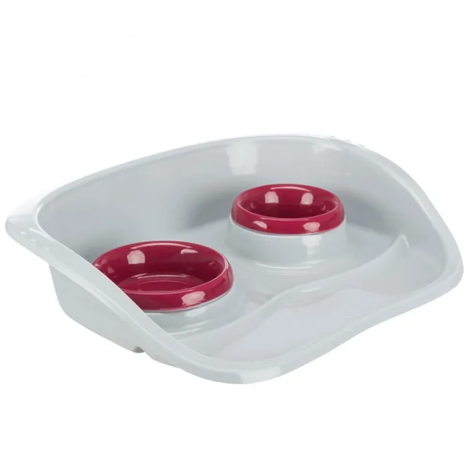 Trixie Dinner-Set – Napf-Set mit Spritzschutz, 1 x 0,25 L / 1 x 0,3 L
