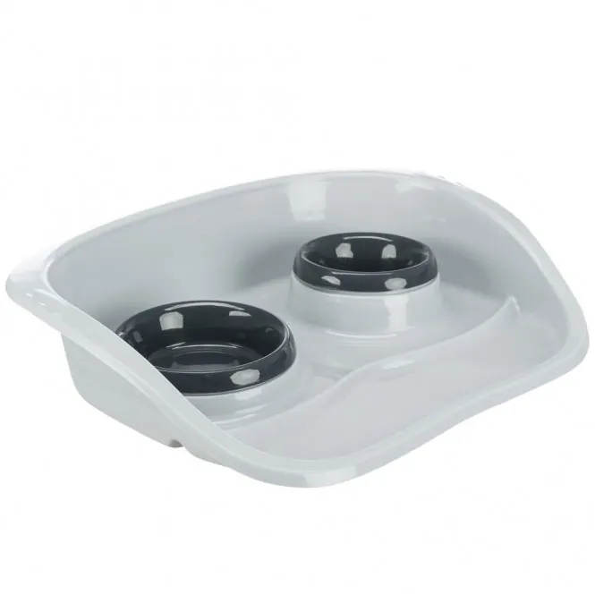 Trixie Dinner-Set – Napf-Set mit Spritzschutz, 1 x 0,25 L / 1 x 0,3 L