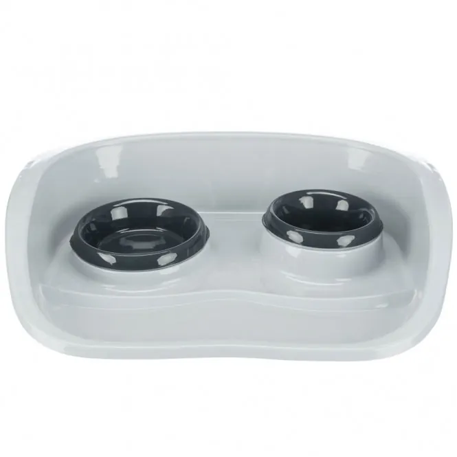 Trixie Dinner-Set – Napf-Set mit Spritzschutz, 1 x 0,25 L / 1 x 0,3 L