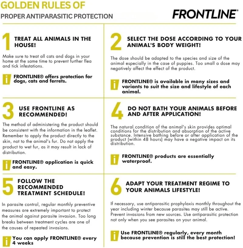 Frontline Flea & Tick Spot On Combo Treatment for Dogs & Home Protection 3 Pipettes