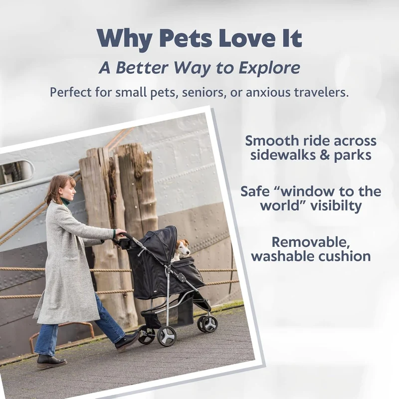 Trixie Buggy Small Stroller For Dogs & Cats 47x100x80cm
