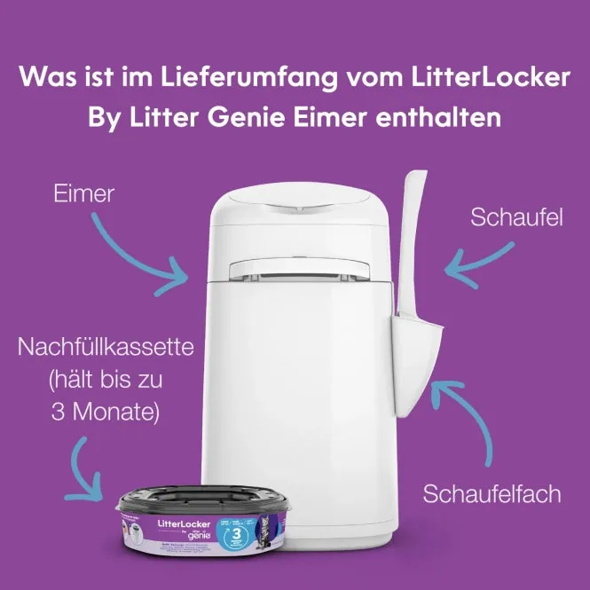 LitterLocker by Litter Genie - geruchloses Katzenstreu-Entsorgungssystem