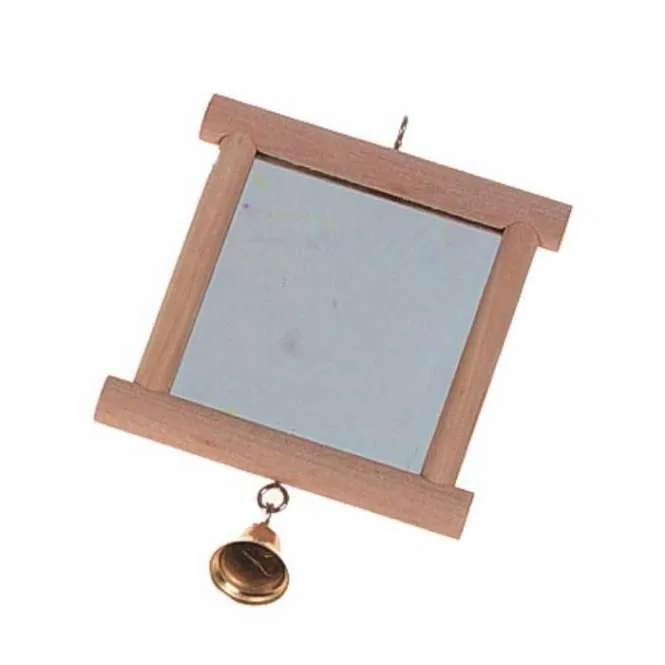 Karlie Flamingo Holzspiegel - mit Glöckchen für Vögel